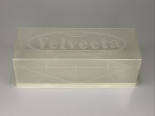 Vintage Kraft Velveeta Cheese Keeper 2 Lb Clear Sheer Plastic Storage Container