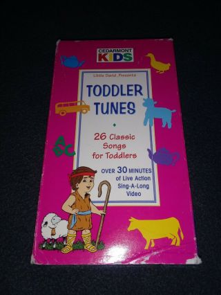 Vtg Cedarmont Kids Sing - A - Long Vhs Tape: Toddler Tunes,  26 Songs Toddlers Rare