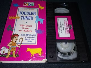 VTG Cedarmont Kids Sing - A - Long VHS Tape: TODDLER TUNES,  26 Songs Toddlers rare 3