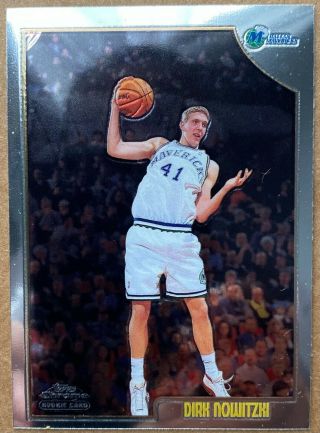 1998 Topps Chrome Dirk Nowitzki Rookie Card 154 Mavericks