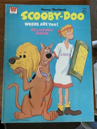 Vintage 1973 Whitman Scooby - Doo Where Are You Coloring Book