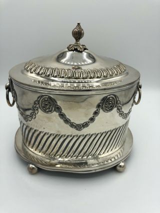 Gorgeous Antique Silver Plated Box With Lid (tea Caddy?) By Richard Wright
