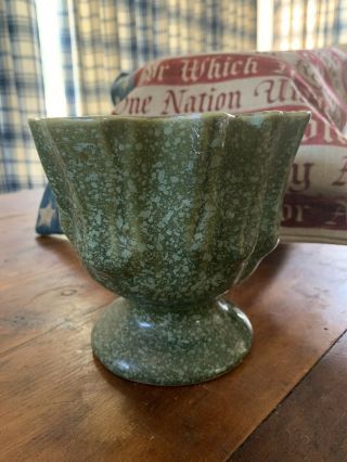 Vintage Brush Mccoy Art Pottery Vase Or Planter 822 6 Usa Compote Splash