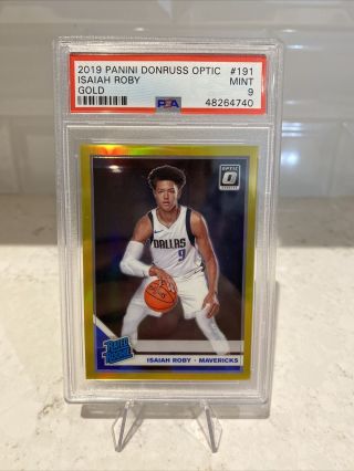 2019/20 Donruss Optic Isaiah Roby Gold Rated Rookie D /10 Rc Psa 9