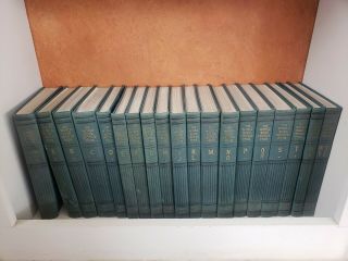 1935 Antique Vintage World Book Encyclopedia Set Complete Hardcover 19 Volumes.