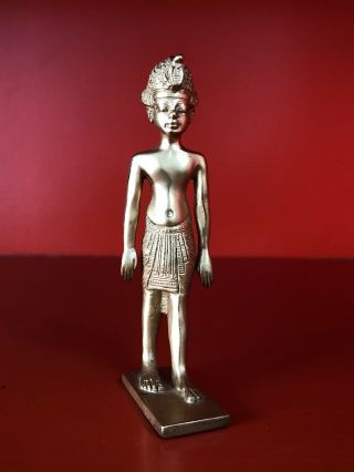 Mma King Tut Egyptian Sculpture Tutankhamun Vtg Metropolitan Museum 1976 24 K Pl