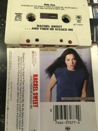 Rachel Sweet.  And Then He Kissed Me Rare Vintage 1981 Ex Cassette Tape