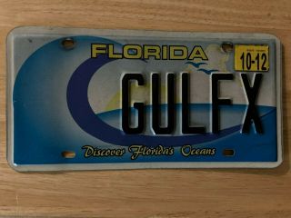 2012 Florida License Plate Discover Florida 