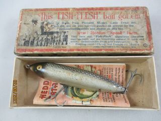 Vintage Heddon Introductory (?) Zara - Spook 2 Pc Hardware Old Bass Fishing Lure