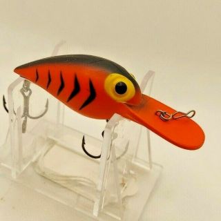 Old Lure Storm Wiggle Wart Lure In Red/black For Walleye Fishing.  - - Great Bait - -