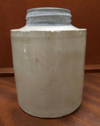 P370 Antique Macomb Pottery Co.  Canning Jar Pat.  Jan 24,  1899 With Lid