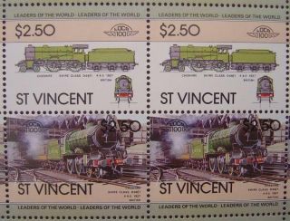 1927 Lner Shire Class D49 Cheshire Train 50 - Stamp Sheet (leaders Of The World)