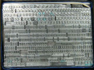 Antique Metal Letterpress Printing Type Import 14pt Impuls MN40 4 2
