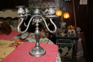 Vintage Godinger Silver Metal Candelabra Candlestick Holder Holds 5 Candles