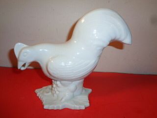Vintage Herend White Rooster Figurine Made In Hungary (8 By 7.  5 By 4 ")