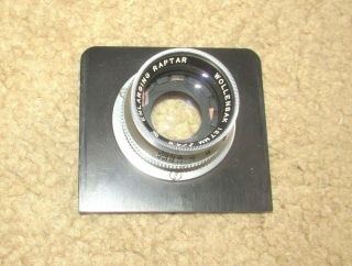 Vintage Wollensak 127mm F/4.  5 Enlarging Raptar Enlarger Camera Lens