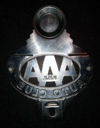 Vintage License Plate Topper - AAA POTTSTOWN Auto Club P.  M.  F. 3