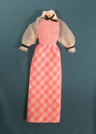Vintage Barbie Doll Clothes - Mod Era Quick Curl Barbie Dress