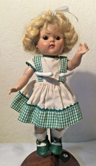 8 " Vintage 1950s Ginny Vogue Doll W/ Orig.  Clothes & Shoes,  Strung,  Painted Lashes