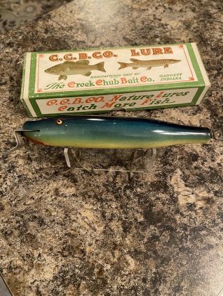 Vintage Creek Chub Salt Water Purple Eel Husky Pikie Fishing Lure