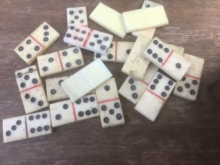 Antique Miniature Dominos Possibly Napoleonic Prisoner of War 3
