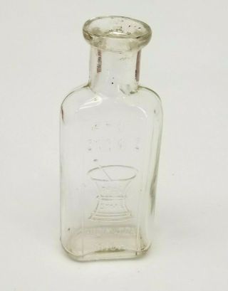 Vintage Pharmacy Apothecary Bottle Snow 