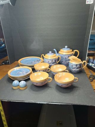 Vintage Hand Painted Japanese Tea Set