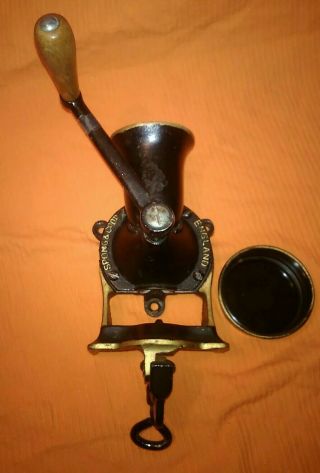 Antique Vintage Spong & Co Ltd Coffee Mill Grinder No.  2 Made In England