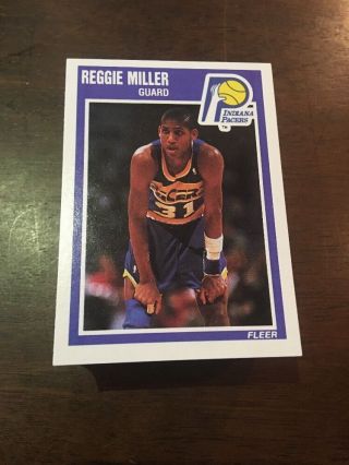 69 Pack Fresh 1989 - 90 Fleer Reggie Miller 65 Indiana Pacers 2nd Year