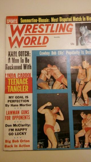Wrestling Wwwf Nwa 1964 World Revue Awa Vintage Gotch Orton Blassie Ellis Clubs