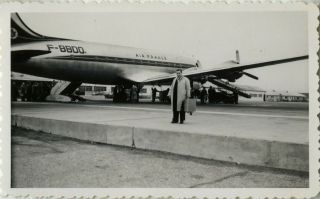 Photo Ancienne - Vintage Snapshot - Avion HÉlice Air France - Plane Helix