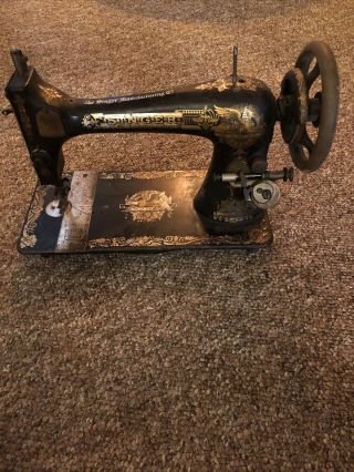 Antique 1901 Singer Model 27 Sewing Machine Model L 1123729