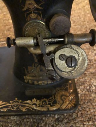 Antique 1901 Singer Model 27 Sewing Machine Model L 1123729 3