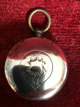 Fob Watch Silver case 1844 movement by William Adams of liverpool 2