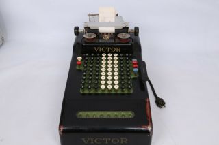 Antique Electric Victor Adding Machine Model W Patented 1919 - 1920