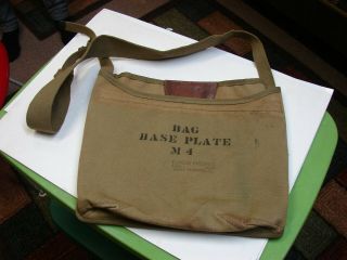 Vintage U.  S.  Military Base Plate Field Bag