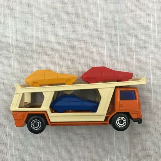 Vintage 1976 Matchbox Superfast No.  11 Car Transporter With Cars Lesney Products