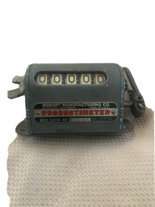Vintage Durant Productimeter Counter 5 - H - 11 - R