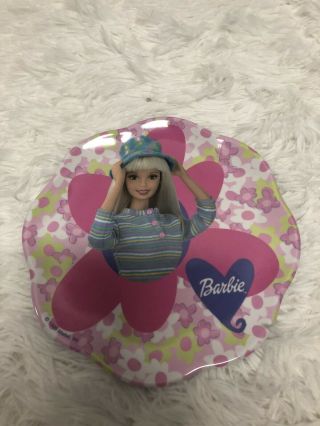 Vtg 1999 Mattel Barbie Melamine Plate By Zak Designs Petal Shape Design