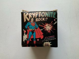 Vintage 1977 Superman Kryptonite Rock Dc Comics Glow In Dark