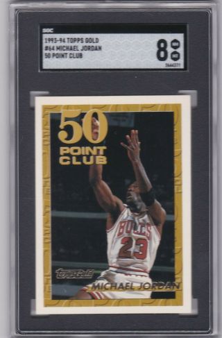 (3) Michael Jordan Cards Sgc 8.  5 / 8 / 8 90 - 91 Fleer & Hoops As 93 - 94 Topps Gold