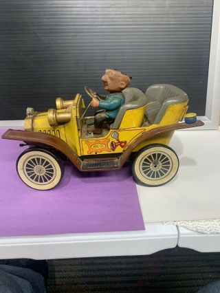 Vintage Hubley Mr Magoo Car Battery Operated Tin Litho W/box 1961 Not