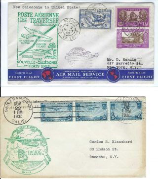 Pan American - First Mail Flights Trans - Pacific 1935 & 1940