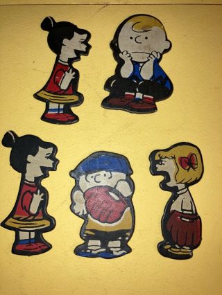 Vintage Refrigerator Kitchen Magnet Charlie Brown Lucy Peppermint Patty Peanuts