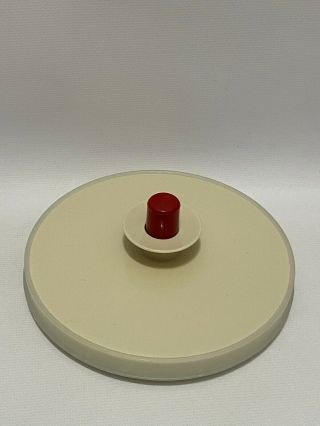 Vintage Tupperware Red Push Button Replacement Lid For 2 Quart Pitcher 800 - 6
