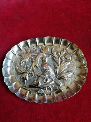 Stunning Victorian Solid Silver Pin Dish Hallmark Stokes & Ireland Birmingham.