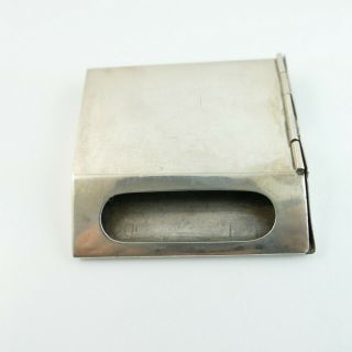 Vintage Unusual Sterling Silver 925 Matchbox Holder - 43 Grams