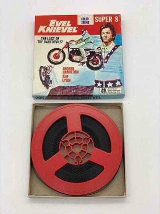 Vintage Evel Knievel 8 Color / Sound 8mm Film George Hamilton Sue Lyon