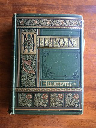 1880sjohn Milton Paradise Lost Victorian Fine Binding Book Poetry Antique Occult