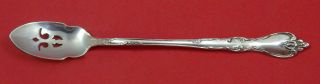 Savannah By Reed And Barton Sterling Olive Spoon Pierced Long 7 1/4 " Custom